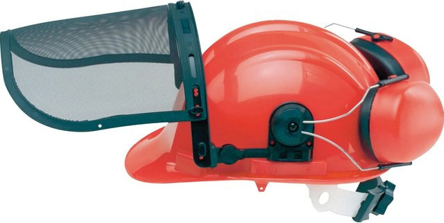 Scheibler Workwear Forsthelm-Kombination in Rot-Schwarz nach EN 397 - Bild 1