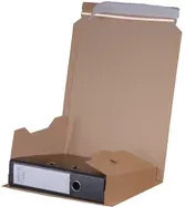 smartboxpro Ordnerversandkarton aus Wellpappe, selbstklebend, braun, B/T/H: 37,0 x 19,8 x 8,0 cm - Bild 1
