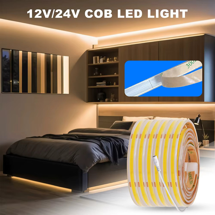HAGAHA COB LED Streifen Licht Warmweiß Wasserdicht Flexibles Silikon Band mit 480LED/m - Bild 5