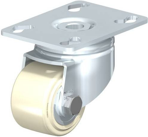 Blickle Lenkrolle LKPA-GSPO 50K in Silber, Rad-Durchmesser: 50 mm, Tragfähigkeit: 150 kg - Bild 1