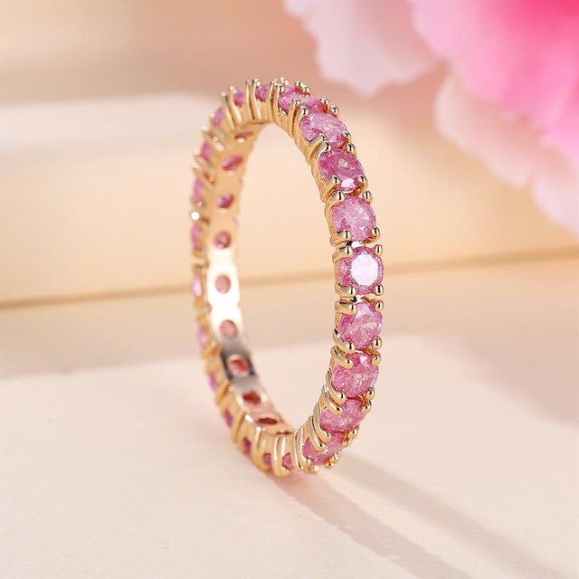 Bamos Ring, Kupfer, Gold, Zirkonia, Damen - Bild 1