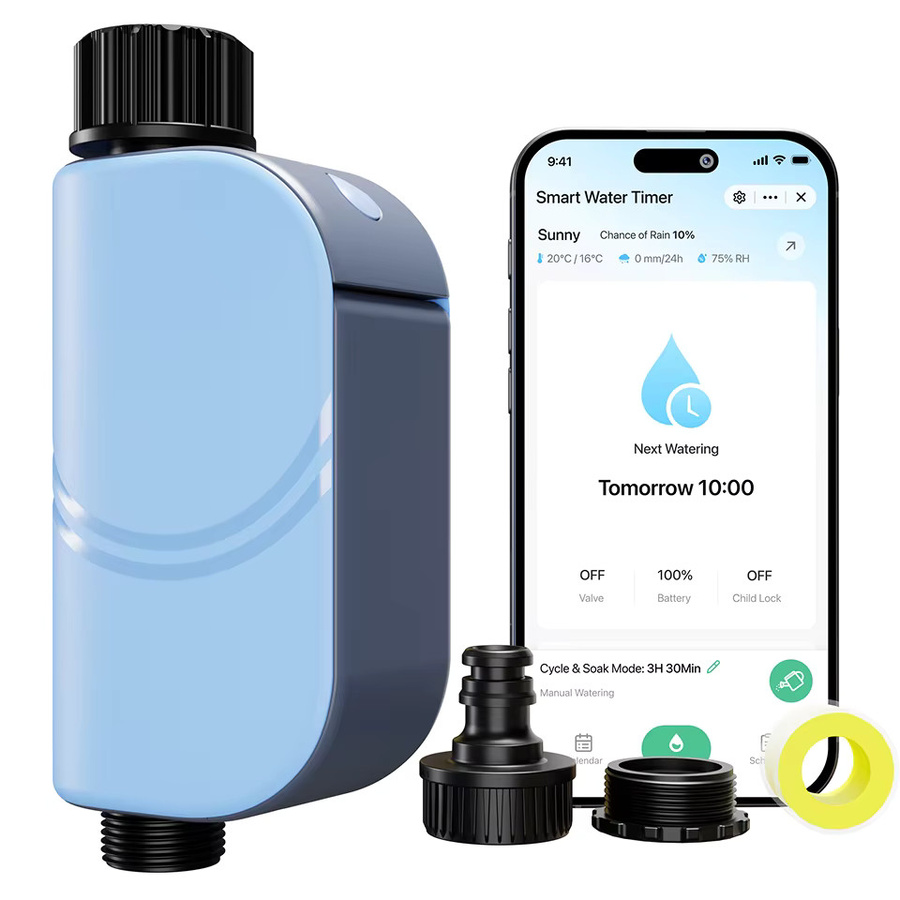 EZAIOT Intelligenter WLAN-Gartenbewässerungstimer von Tuya mit App-Steuerung und Sprachsteuerung für Alexa, Google Home und Yandex Alice, Batteriebetriebenes Sprinkler- und Tropfbewässerungssystem - Bild 6