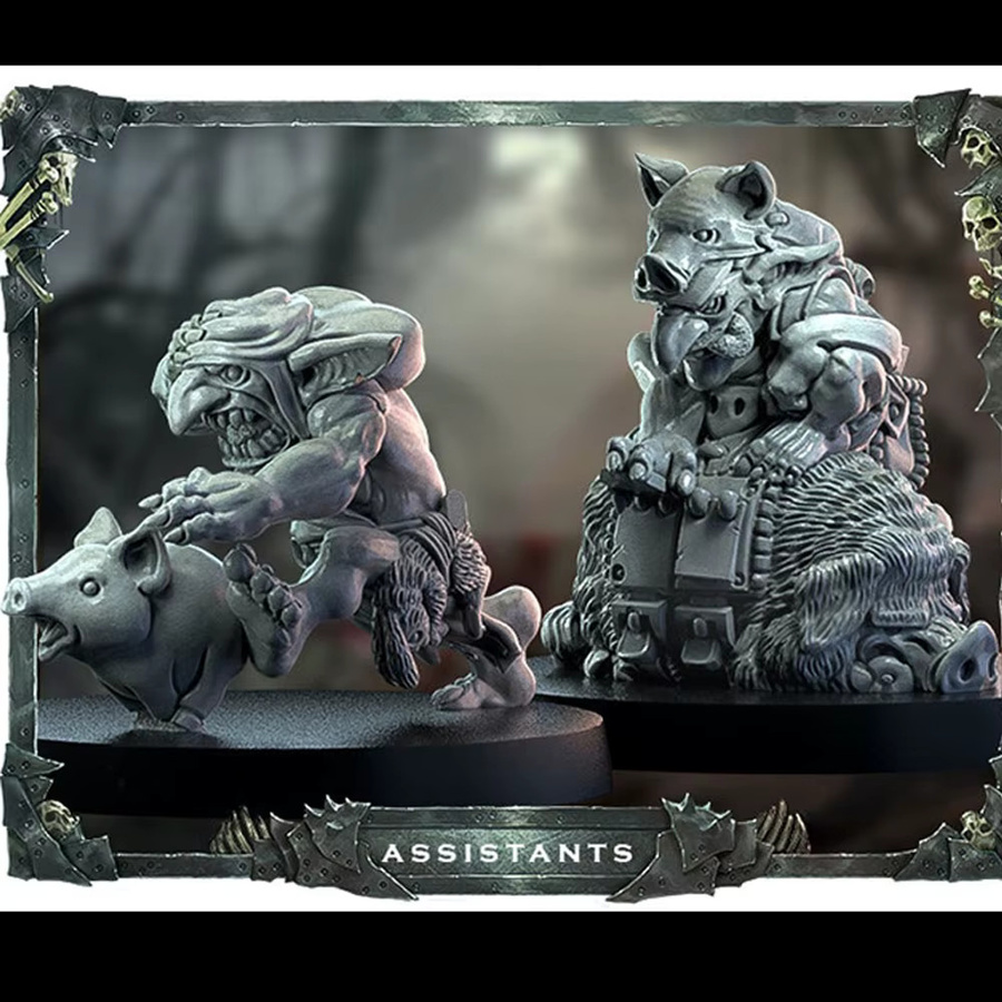 GK Vicious Wildfire 9 Ork, Harzmodellfigur, Fantasy, Grau, Einzelfigur - Bild 2