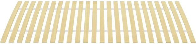 vidaXL Lattenrost aus Pappelholz mit 24 gewölbten Federlatten, Braun, B: 100 cm, L: 200 cm - Bild 1