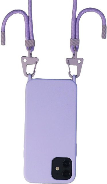 XOUXOU iPhone Hülle mit Lanyard Kordel und Umhängekette in Purple für iPhone 16 15 Pro Max 14 13 und weitere Modelle - Bild 1