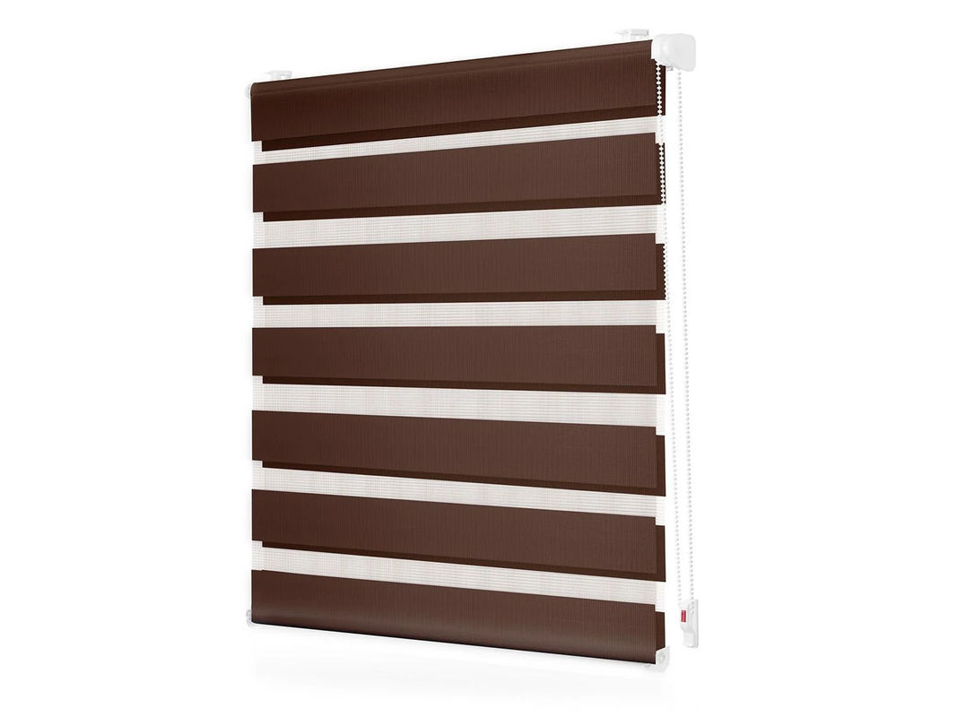 LICHTBLICK Duo Rollo Klemmfix Day & Night aus Polyester, Braun, B: 100 cm, H: 150 cm - Bild 2
