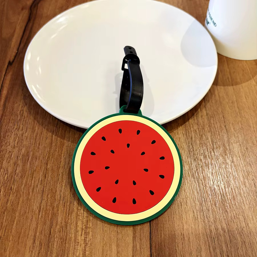 BOYI Gepäckanhänger mit Motiv Obst und Karotte in Multicolor aus Kunststoff zur Personalisierung - Bild 4