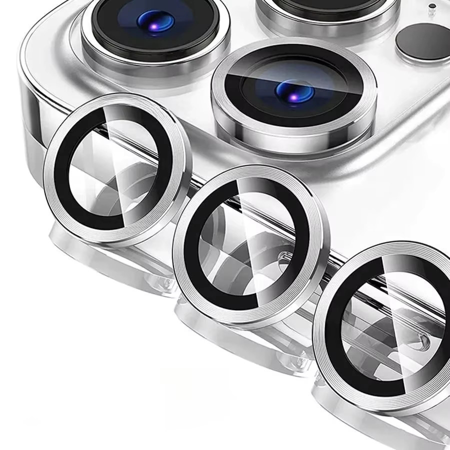 Samsung Kamera-Schutzring mit Objektiv-Abdeckung für Galaxy S25 S24 Plus S23 Ultra in Silber - Bild 3