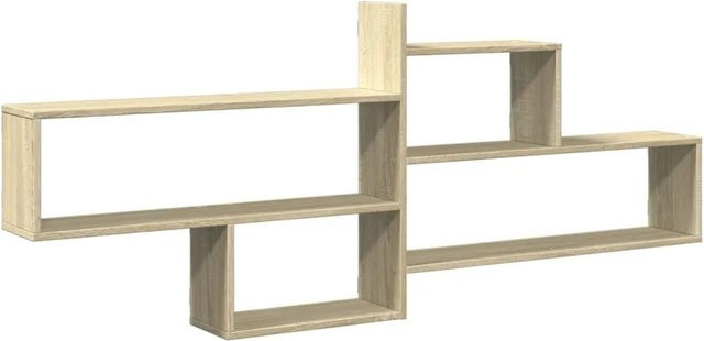 vidaXL Wandregal Sonoma-Eiche aus Holzwerkstoff, Farbe: Beige, B/H/T: 167,5 x 68 x 18 cm - Bild 1