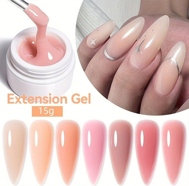 NOCIS Builder Nagelgel Set, Nude Pink, Glänzend, Unisex - Bild 1
