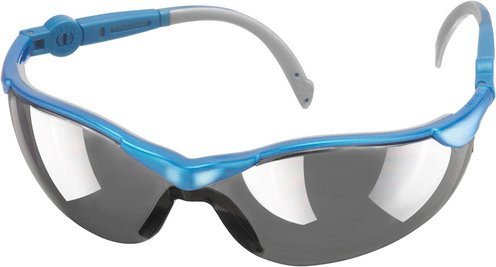 Connex Schutzbrille COXT938760 aus Kunststoff in Grau/Blau matt mit verspiegelter Optik nach EN 166 - Bild 1