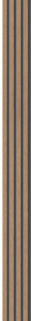 FN Neuhofer Wandverkleidung Wally Tiger Eiche Braun 5er-Pack Breite: 18 cm, Höhe: 267 cm - Bild 1
