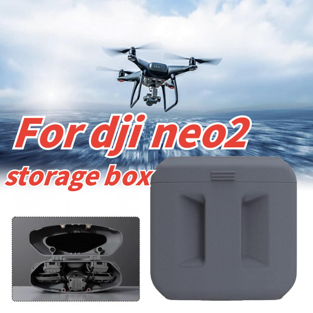 DJI Neo 2 Stoßfeste und wasserdichte Schutzhülle in Grau als kompakte Aufbewahrungsbox für dein Drohnen-Zubehör - Bild 1