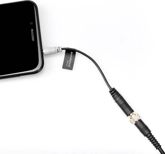 COMICA CVM-SPX Audiokabel Konverter mit 3,5 mm Klinke für iPhone und Samsung, Schwarz - Bild 1