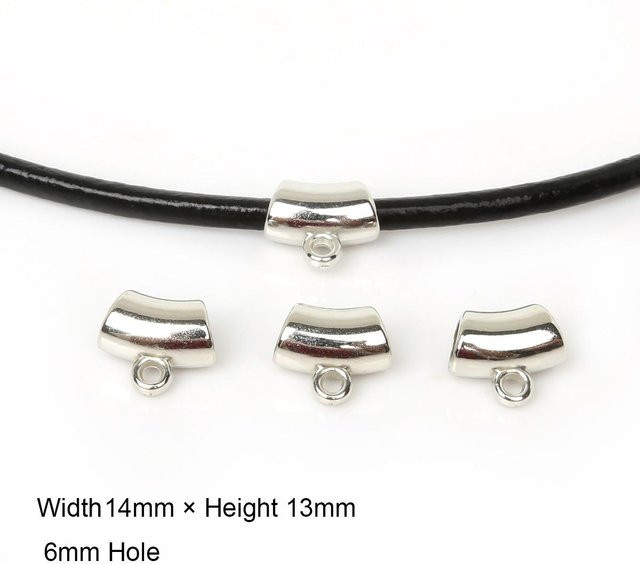 Beadia Accessories CCB-Anhänger-Clip-Verschluss, Spiral- und Ellenbogen-Kunststoff, silber - Bild 1