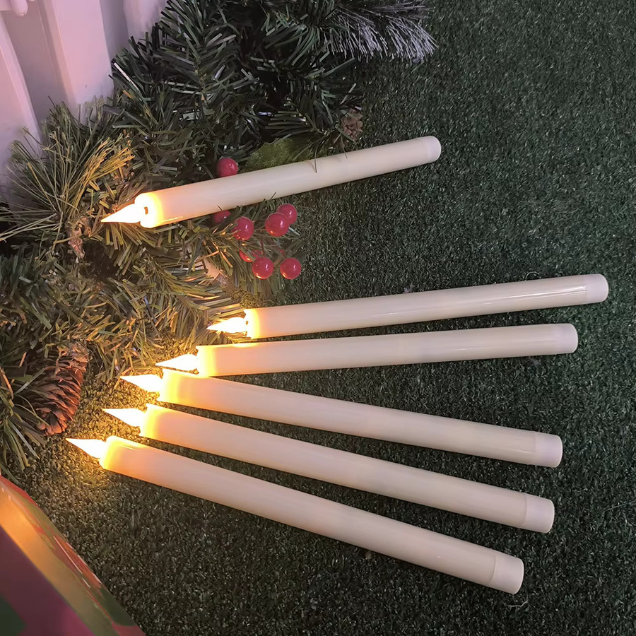FREEPOWER LED-Tischkerzen mit Fernbedienung und Flackereffekt, weiße flammenlose Kerzen für Hochzeit, Party und Zuhause - Bild 2