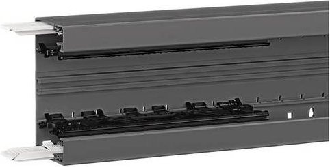 Hager Brüstungskanal Unterteil BRN6513019011 Schwarz B: 130 mm, L: 2000 mm - Bild 1