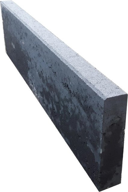 EHL Randstein Form C in Anthrazit, B/H/T: 100 x 6 x 25 cm - Bild 1