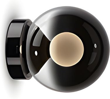 Occhio Luna scura 125 LED-Wandleuchte in Dark Chrome mit dimmbarer x-tra warm LED (2200K - 3500K) - Bild 1