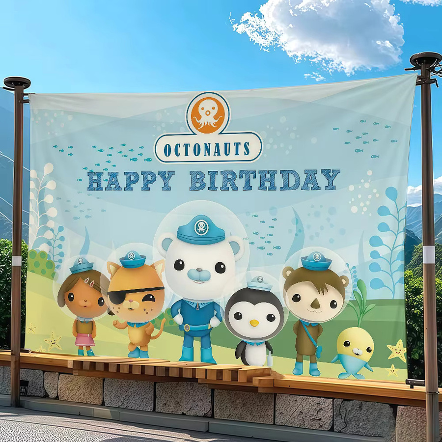 Warner Bros. Octonauts Banner Dekoration für Kinder, Mehrfarbig, B/H: 60 x 40 cm - Bild 3
