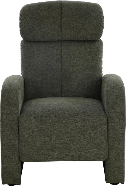 Based Relaxsessel Korfu in Grün mit Microfaser-Bezug und Armlehnen, H x B x T: 104,0 x 73,5 x 90,0 cm - Bild 1