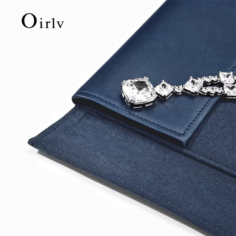 Oirlv Schmucktasche Leder, blue - Bild 2