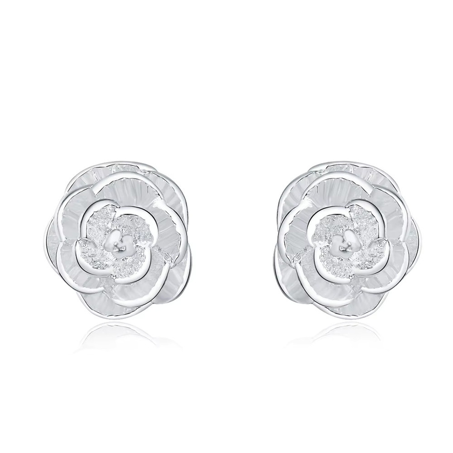 Ohrstecker 925 Silber, Blume, Damen - Bild 2