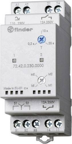 Finder Pumpen-Umschaltrelais 240 V/AC und 240 V/DC mit 1 Schließer und 1 Schließer in Weiß, 72.42.0.230.0000 - Bild 1