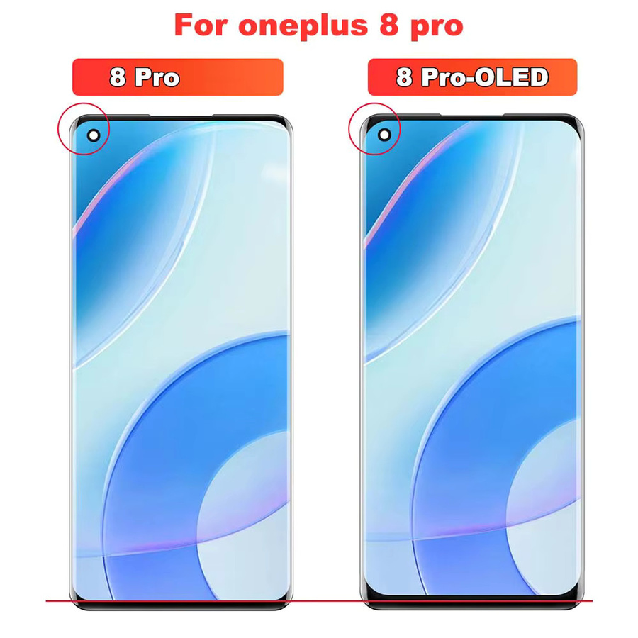 OnePlus 8 Pro OLED Display mit Touchscreen Digitizer Montage in Schwarz - Bild 2