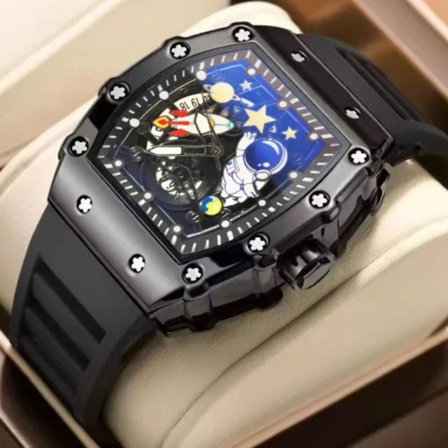 STARPERISH Armbanduhr, Quarz, Edelstahl, Blau, Schwarz, Herren - Bild 1