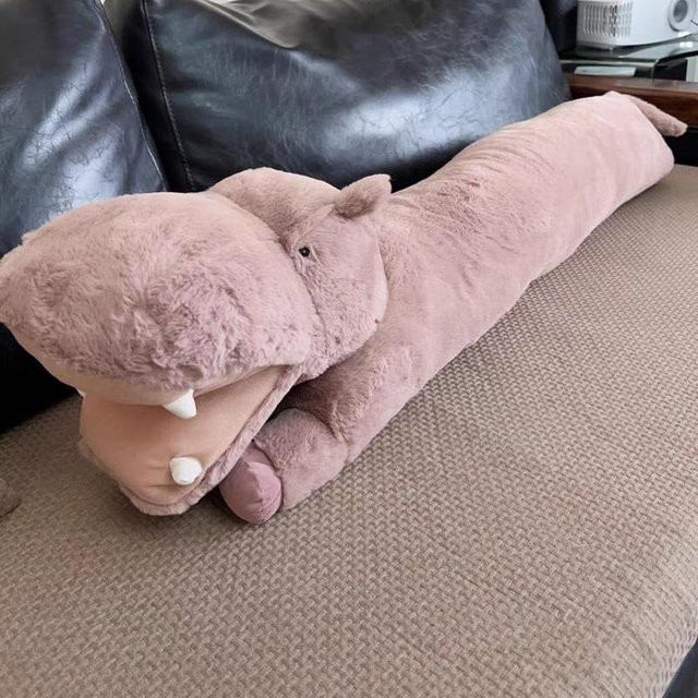 BC Pet Supplies Flusspferd Plüschtier, Riesenkissen, 115cm, ab 12 Jahre - Bild 1