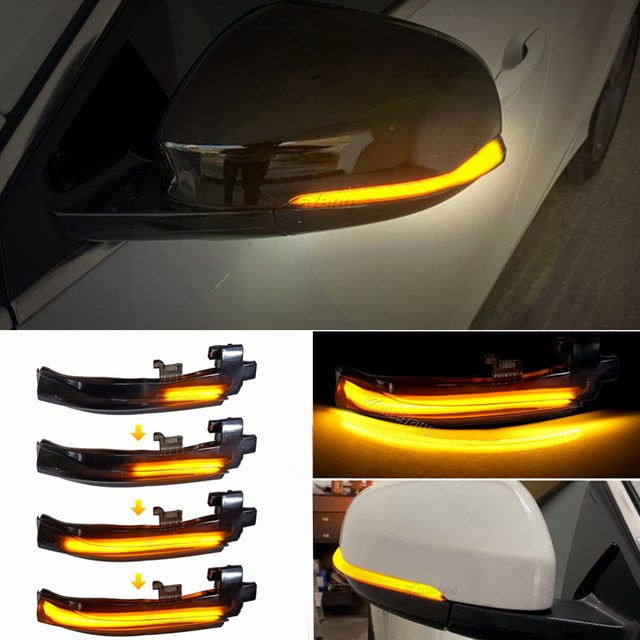 Malcayang Dynamische LED Seitenblinker für Volvo V40 CC II V60 S60 S80 V70 III (2011-2018) Sequentielle Spiegelblinker Anzeige - Bild 1