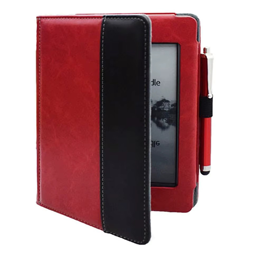 Ultra Slim Schutzhülle aus PU Leder mit Magnetverschluss für Kindle Touch D01200 in Schwarz oder Rot - Bild 2