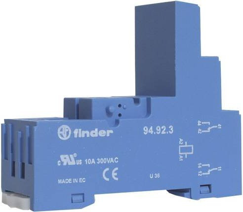 Finder 94.92.3 Relaissockel passend für Serie 55 in Blau - Bild 1