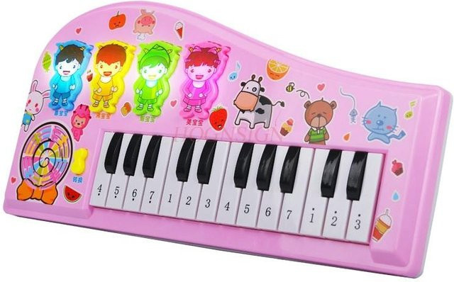 Binchi Elektronisches Orgelspielzeug, ab 3 Jahre, Rosa / Pink - Bild 1