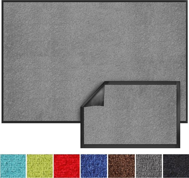 Karat Schmutzfangmatte Monochrom Silbergrau aus Polypropylen - Bild 1