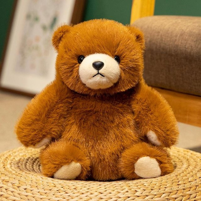Yiran toy Eisbär Plüschtier, Braun, 25cm - Bild 1