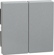 Merten Wippe und Abdeckung für Rollladenschalter und Wechselschalter in Aluminium Silber Typ 435560 - Bild 1
