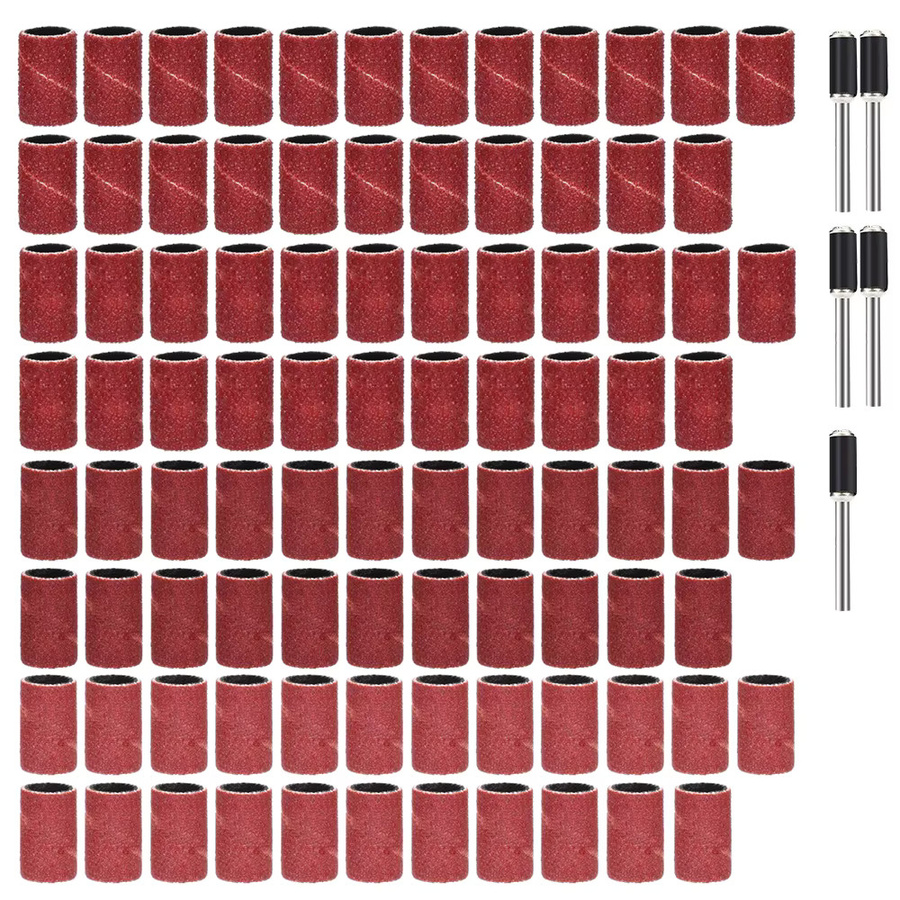 xcan 97-teiliges Schleiftrommel-Set mit Dornen für Nagelbohrer und rotierende Schleifwerkzeuge in den Körnungen 60, 120, 240 und 320 - Bild 5