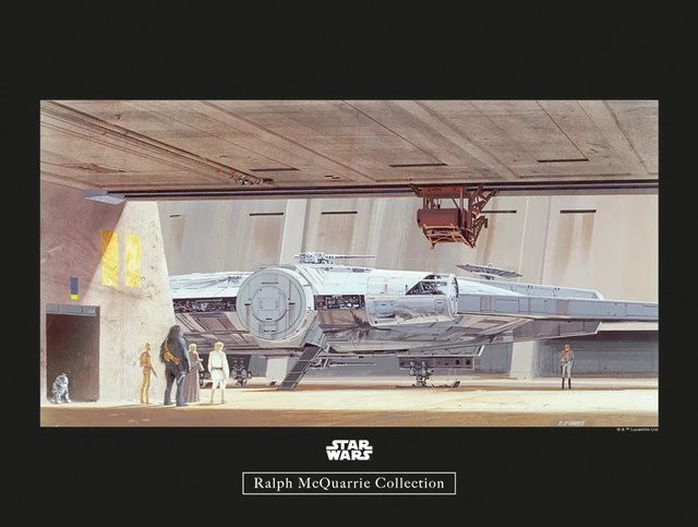 Komar Wandbild Star Wars Hangar Paper Poster Multicolor B: 40 cm, H: 30 cm - Bild 1