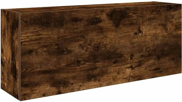 vidaXL Bad-Wandschrank aus Holzwerkstoff in Räuchereiche, B/T/H: 100 x 25 x 40 cm - Bild 1