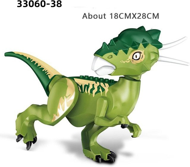 TOY LION Raptor Carnotaurus Dinosaurier Bausteine, 28cm, ab 2 Jahren - Bild 1