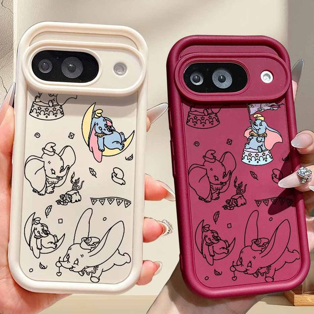 Dumbo Animierte Handyhülle für Google Pixel 10 9 8 7 Pro XL Weiche TPU Hülle mit Design-Elementen - Bild 1