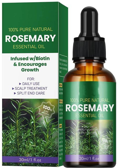 Dimollaure Rosmarin-Haarpflege-Öl mit Arganöl und Vitamin E, 60 ml - Bild 1