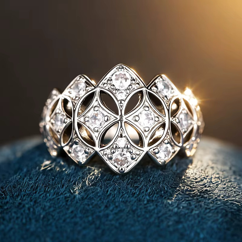Huitan Ring, Silber, Zirkonia, Damen - Bild 4
