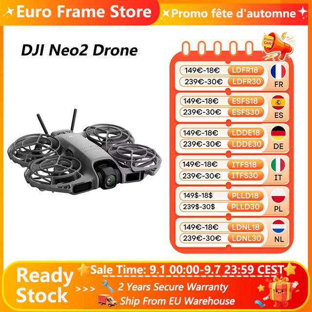 DJI Neo2 Action Camera Drohne mit 4K Video und Propellerschutz in Grau, 151g - Bild 1