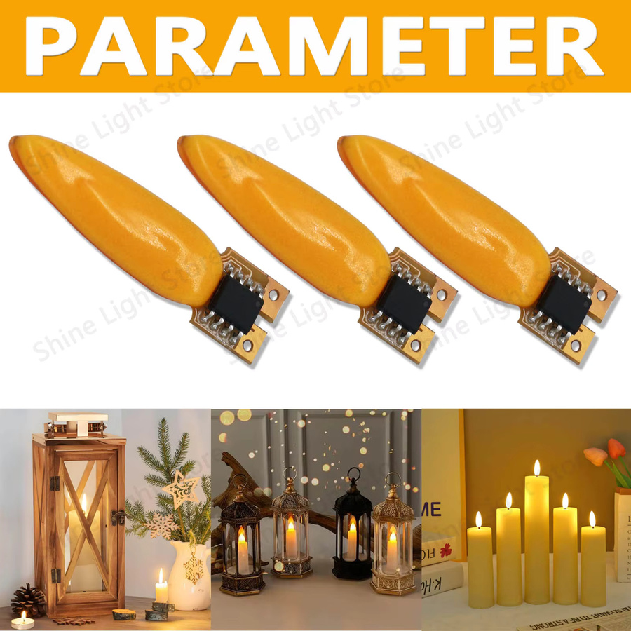 DT&ZM LED-Blitz Flamme Kerze Edison Glühbirne in Orange mit 2-Modus Diode für Party und Geburtstag - Bild 4