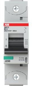 ABB S801S-B0.5 Leitungsschutzschalter 0,5A 230V Grau - Bild 1