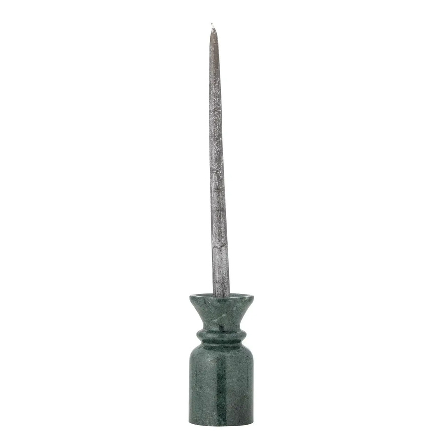 Bloomingville Kerzenhalter Sicilia aus Marmor in Grün, Höhe: 15 cm - Bild 1