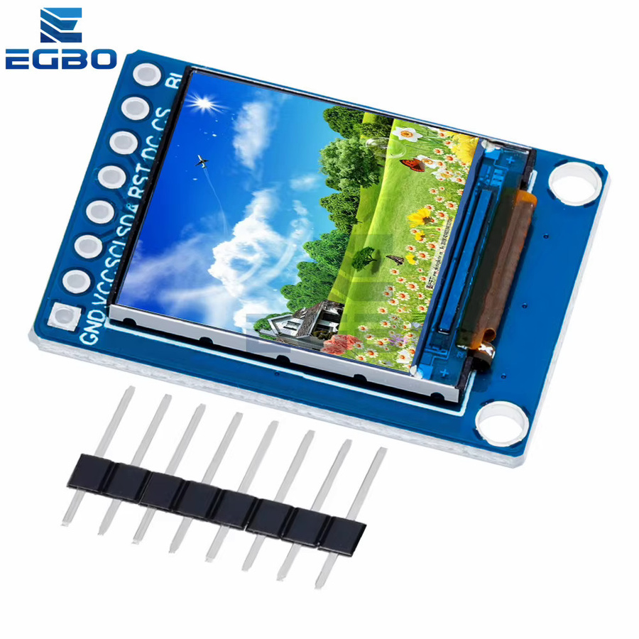 EGBO 0,85 Zoll IPS HD TFT LCD Display Modul 128x128 SPI Bildschirm mit GC9107 Controller in Blau für Arduino - Bild 3
